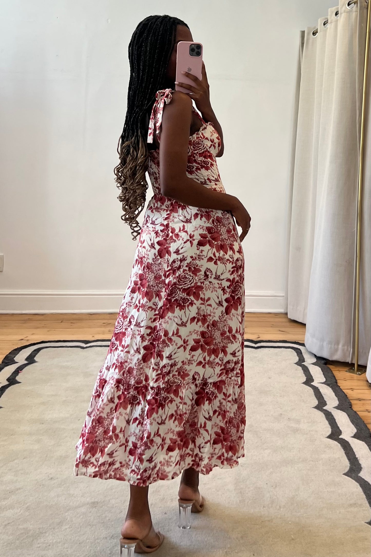 The Nikita Red Toile Dress