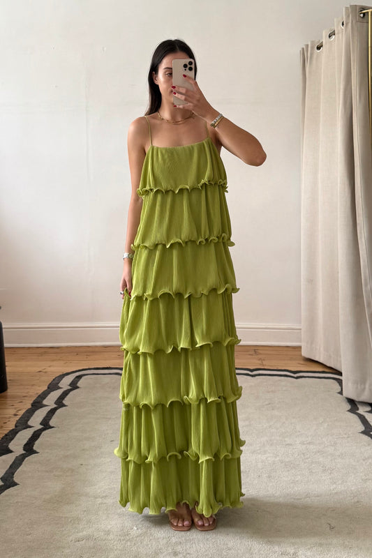 The Lou Lou Maxi Dress In Green