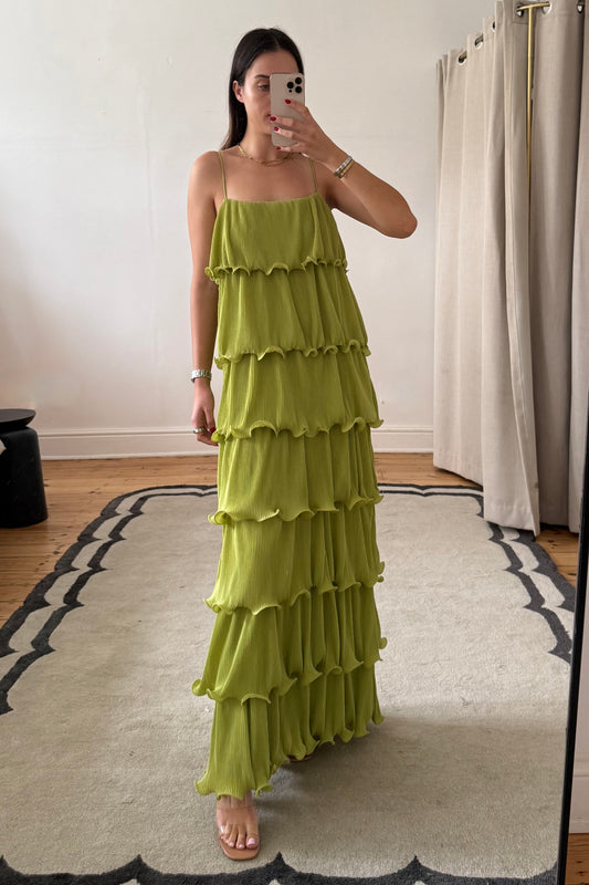 The Lou Lou Maxi Dress In Green
