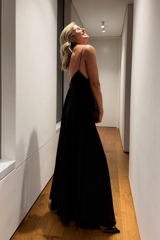 The Trapeze Black Maxi