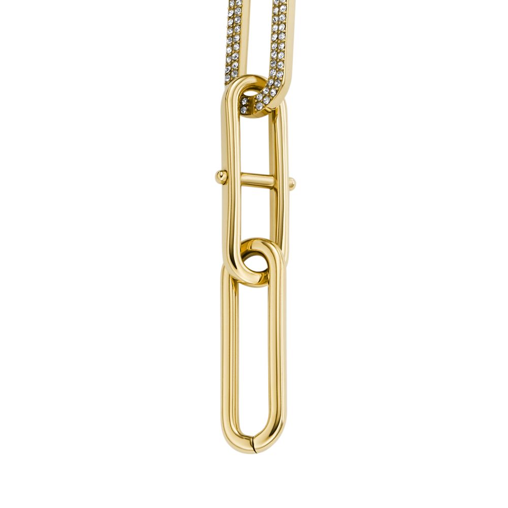 heritage d-link gold-tone stainless steel y-neck necklace