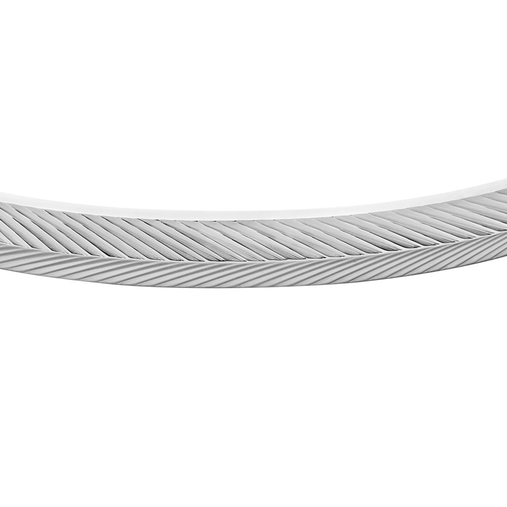 harlow linear texture stainless steel cuff bracelet