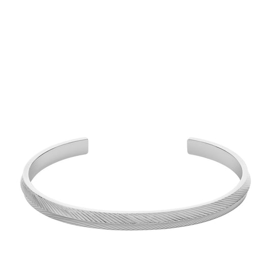 harlow linear texture stainless steel cuff bracelet