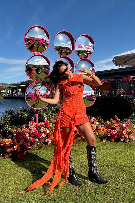 The Jehlani mini Dress - Sunset Orange