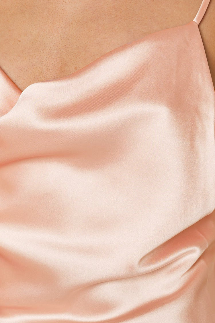 Kamaria Pink Midi Slip Dress - Resale