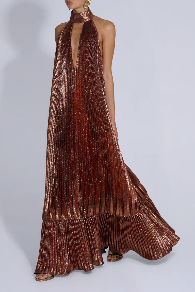 The Libertie Gown in Bronze Glitter