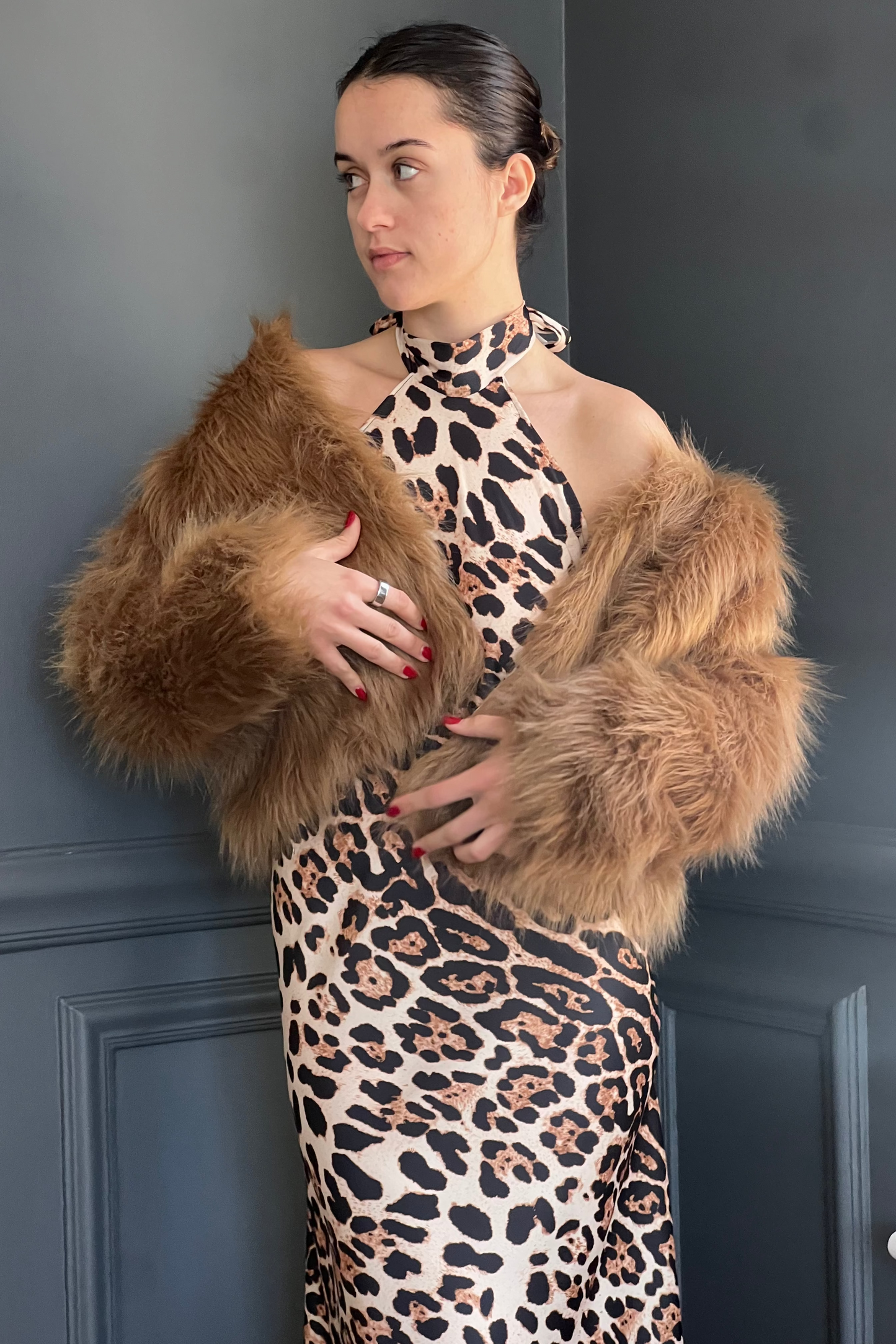 The Beige Fur Statement Jacket
