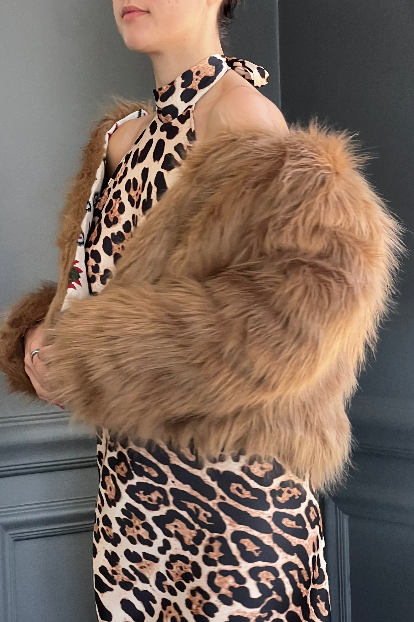 The Beige Fur Statement Jacket