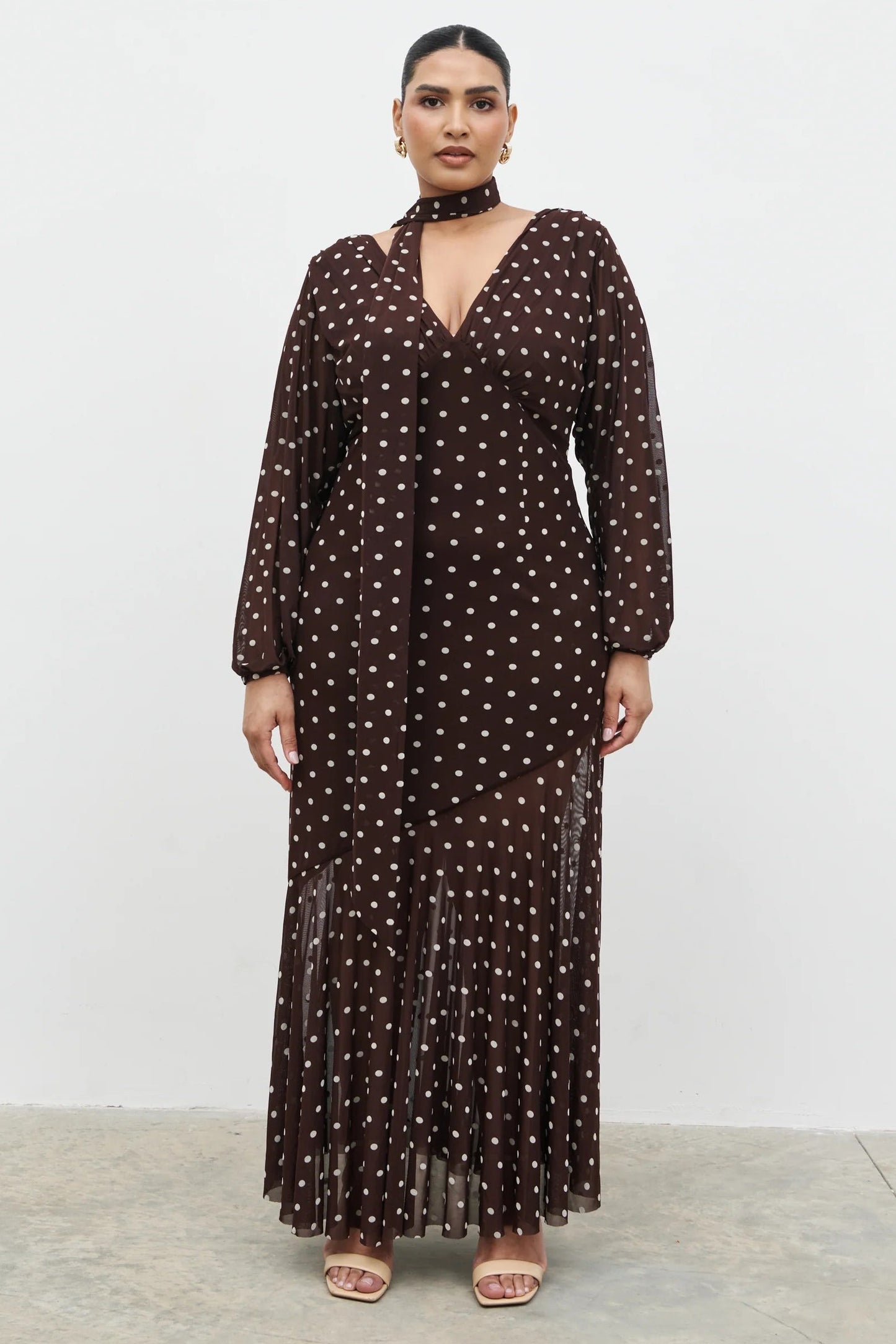 The Petula Scarf Maxi Dress