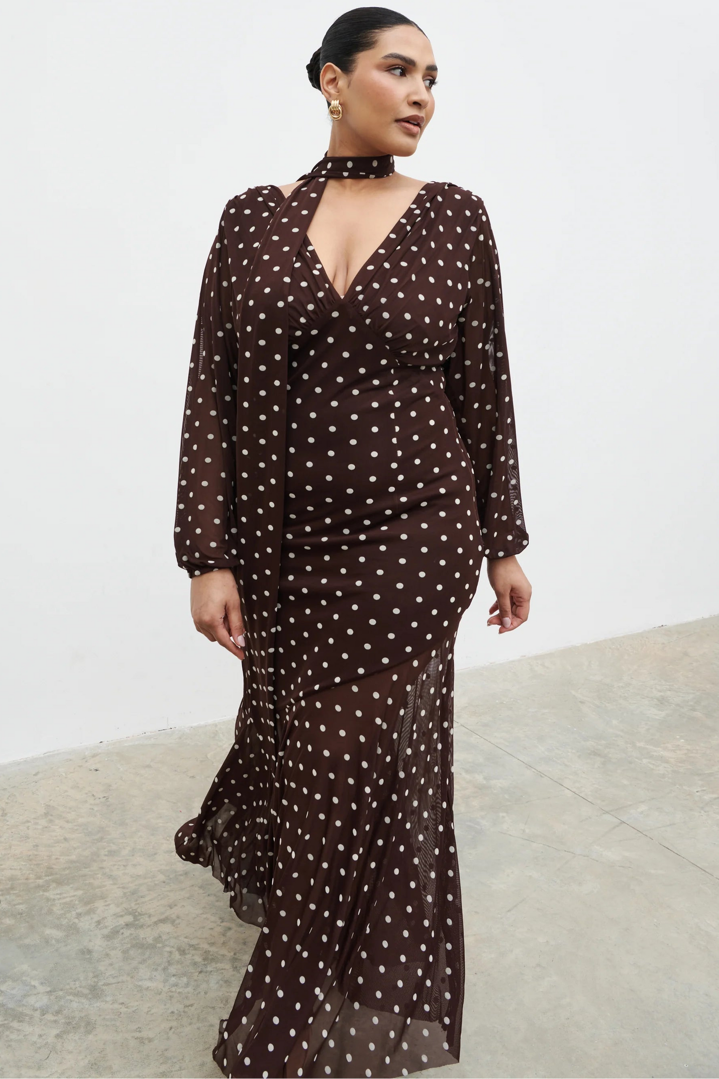The Petula Scarf Maxi Dress