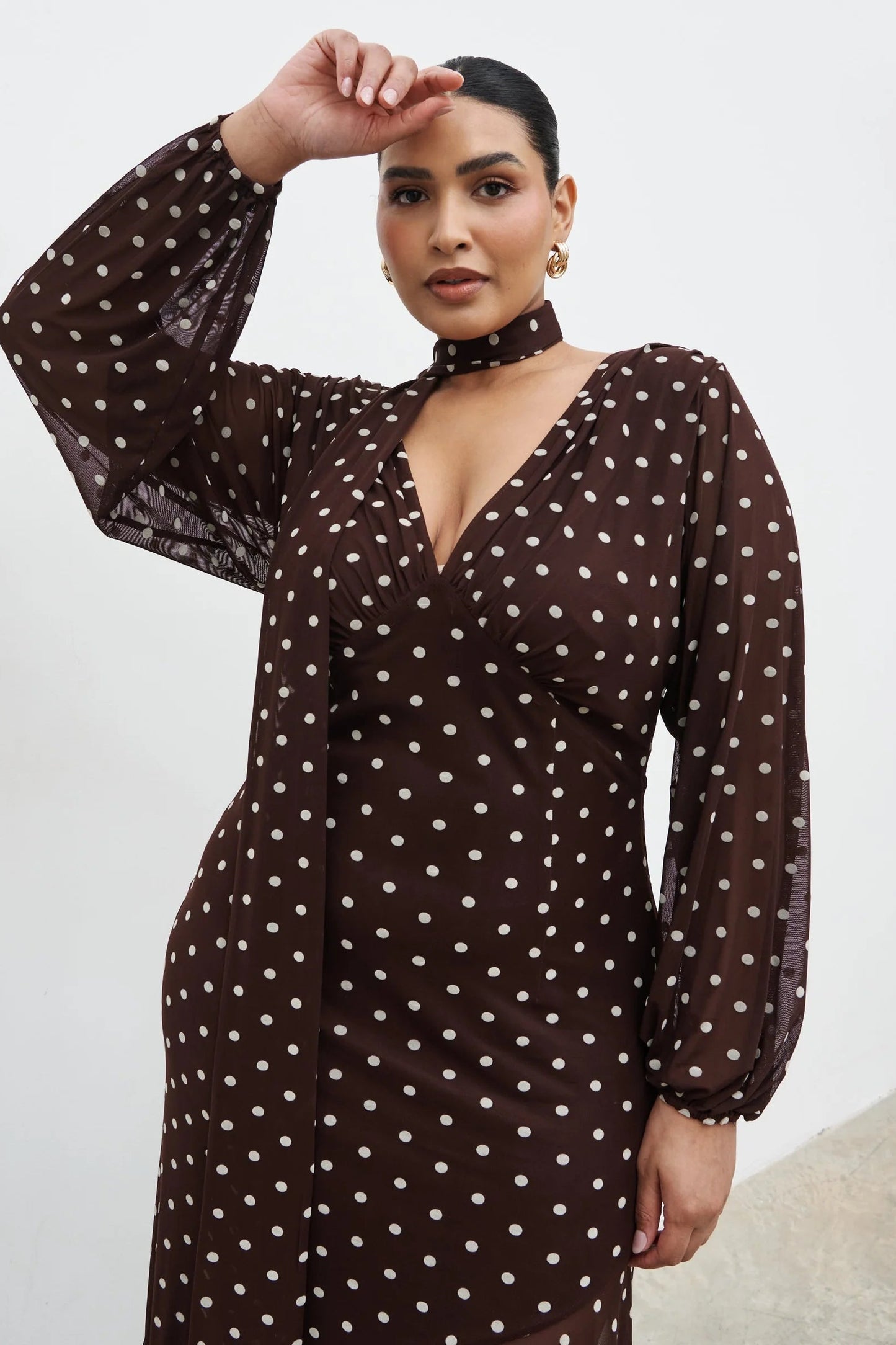 The Petula Scarf Maxi Dress