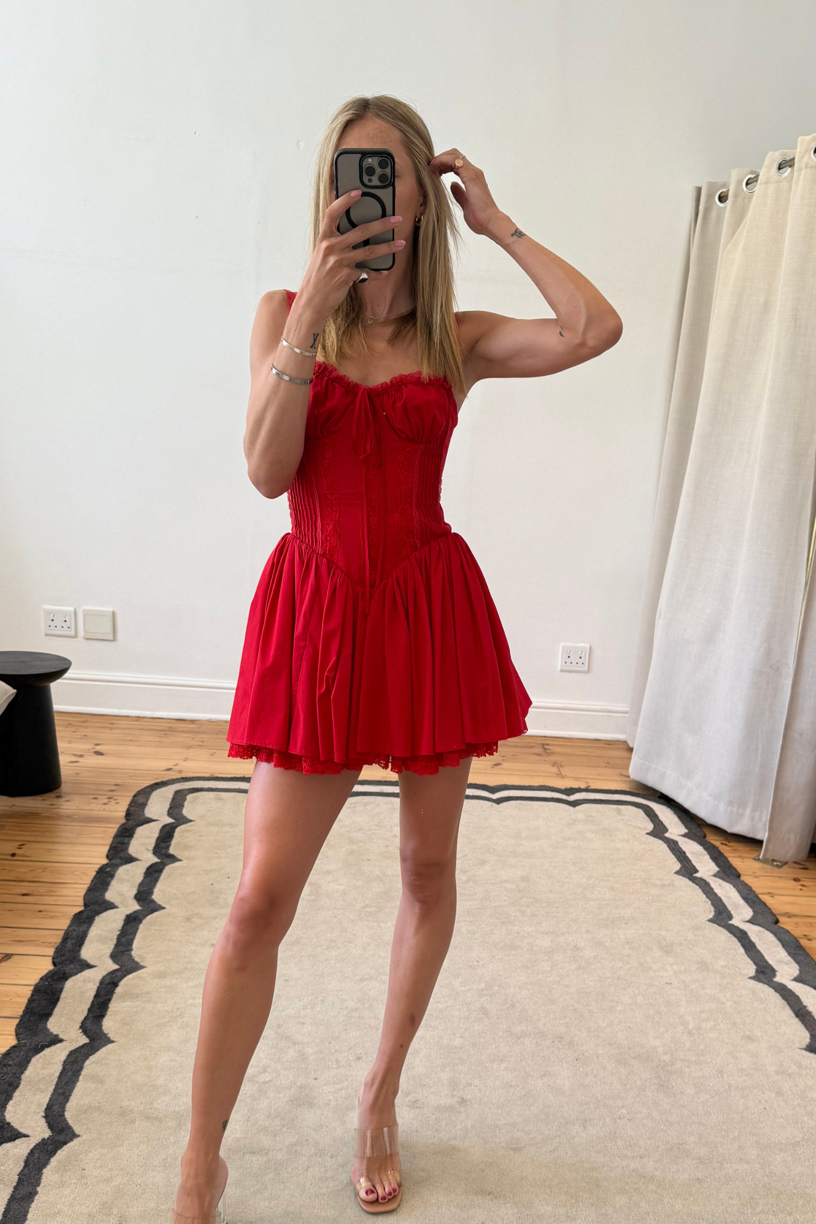pietra cherry corset mini dress Pietra Cherry Corset Mini Hire House of CB