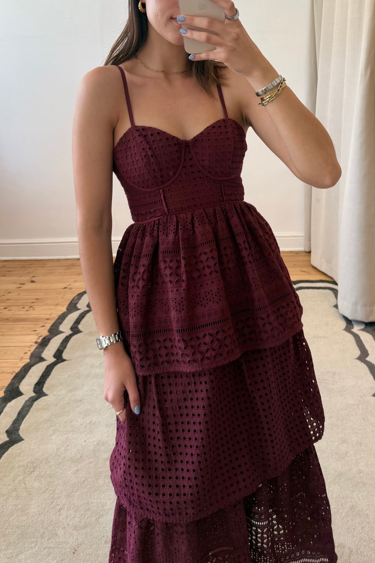 The Jiselle Dress in Plum