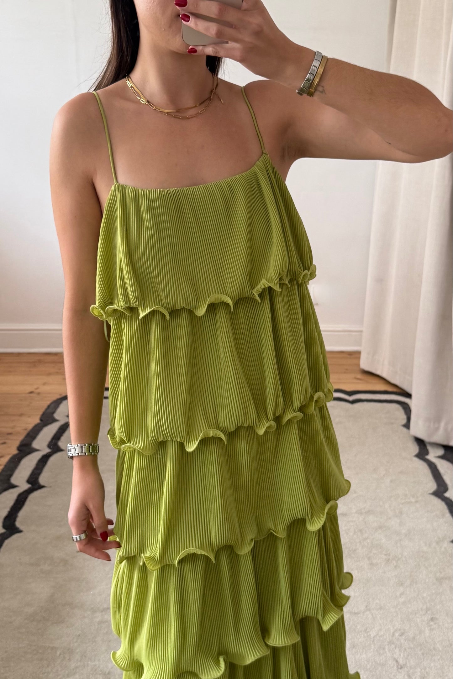 The Lou Lou Maxi Dress In Green