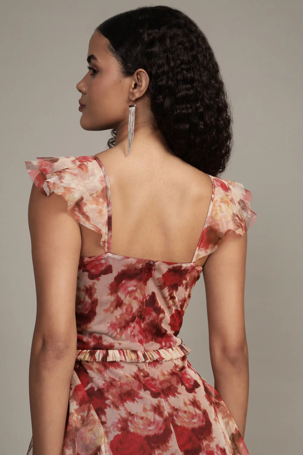 Malin Maxi Dress in Rose Floral