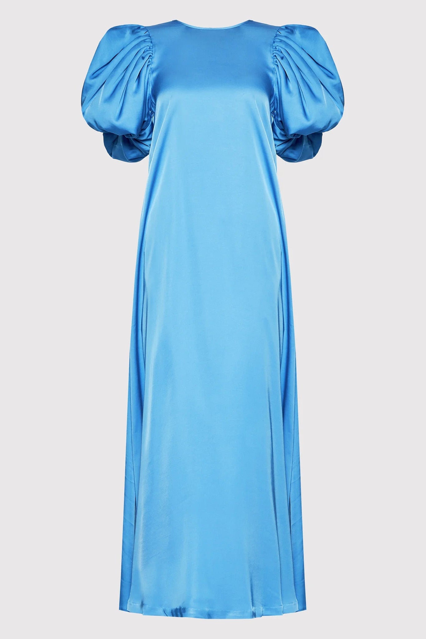 The Duddi Puff-Sleeve Midi Dress