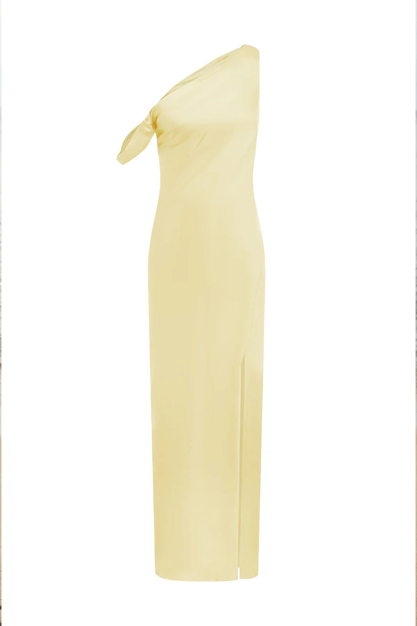 The Gia Maxi Dress in Lemon