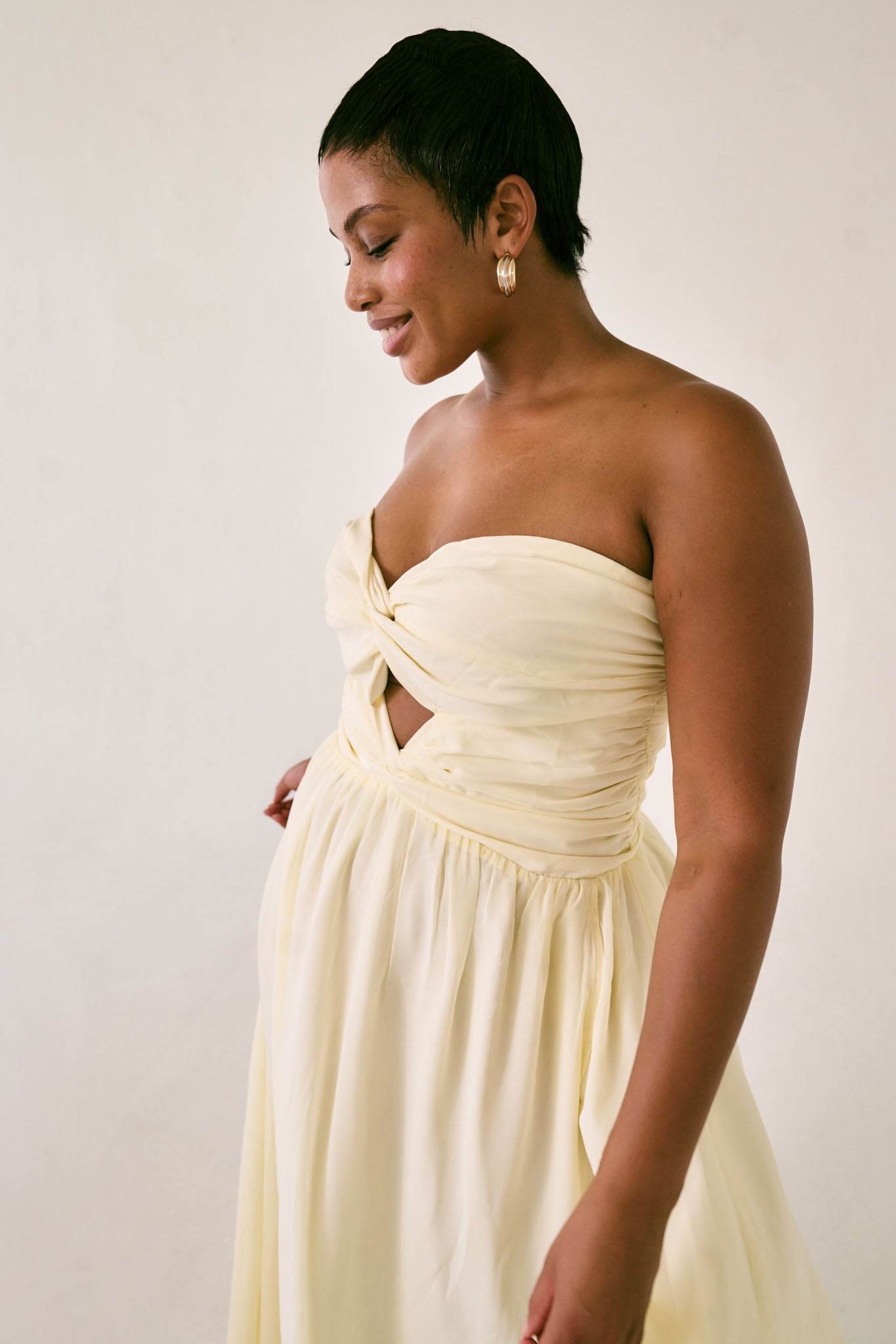 The Isolde Dress in Butter Yellow - Resale