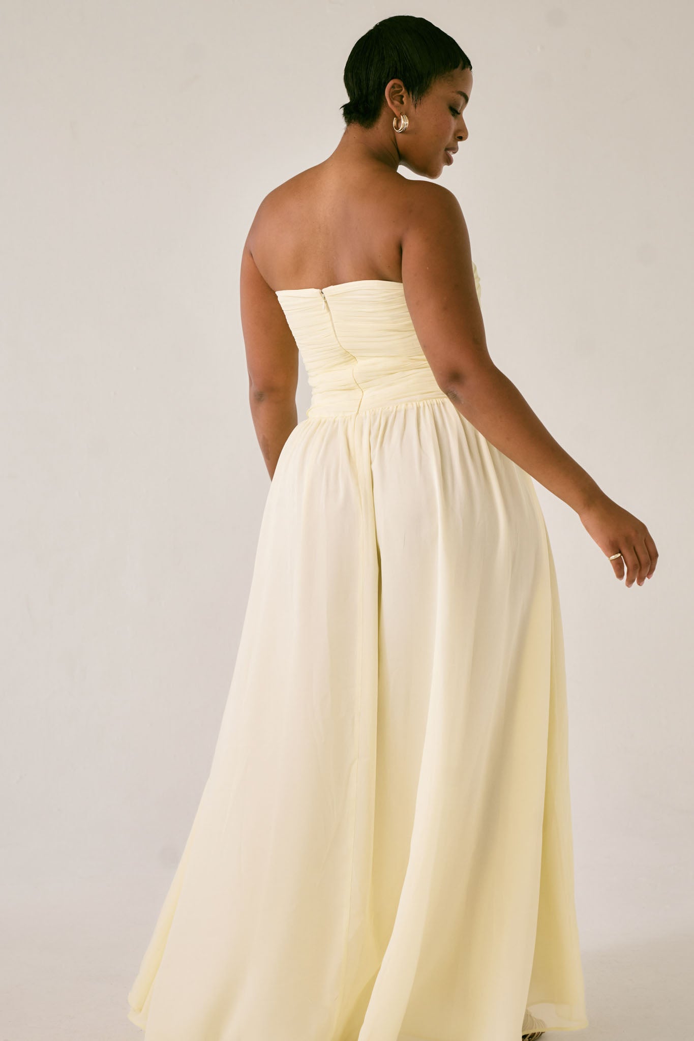 The Isolde Dress in Butter Yellow - Resale