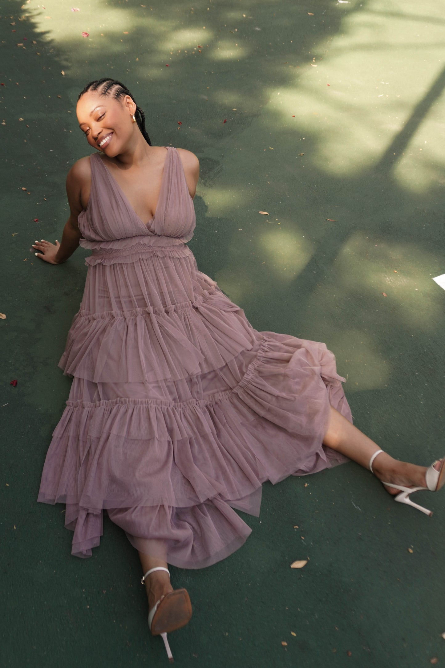 The Luna Maxi Dress in Taupe