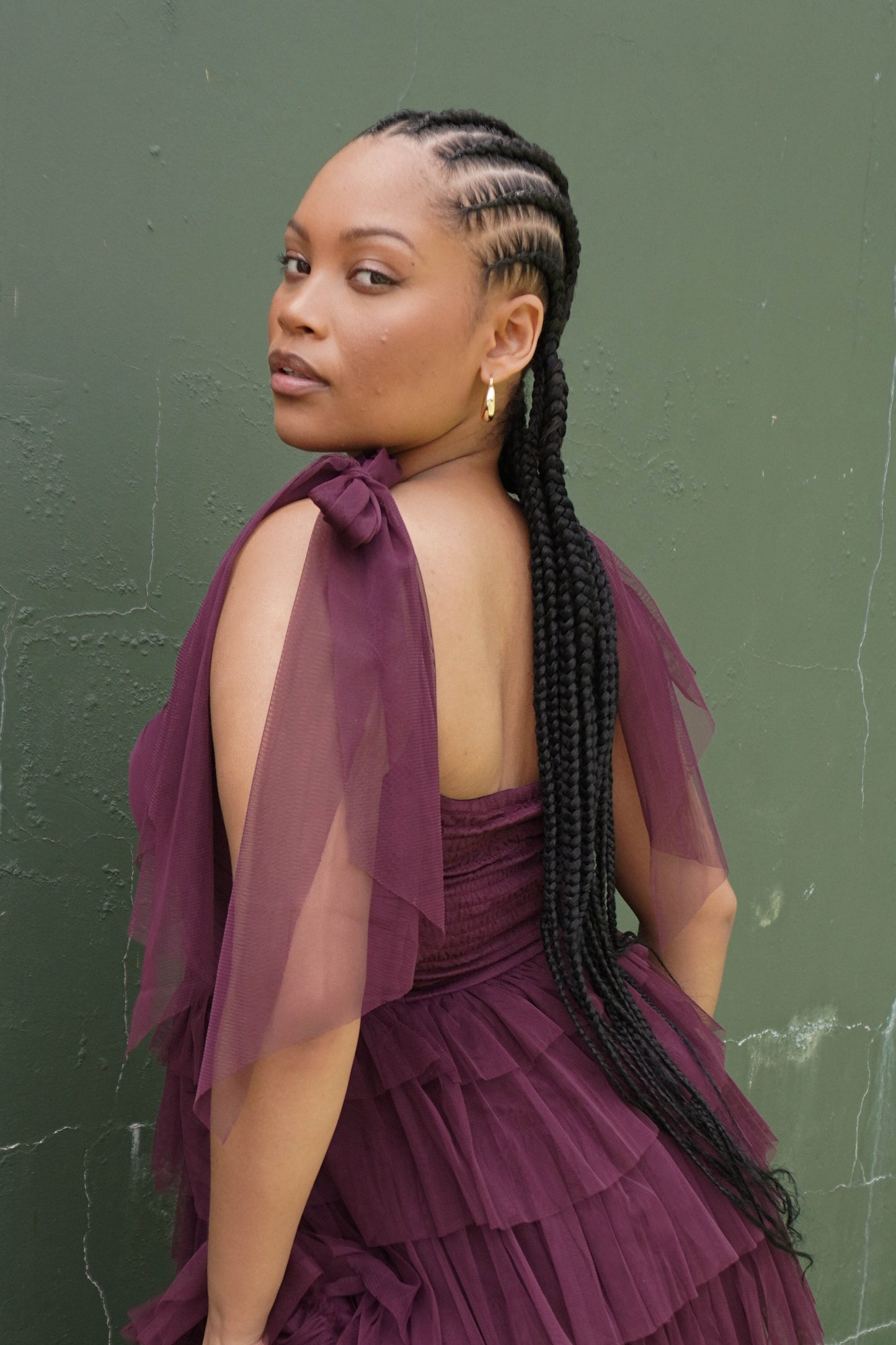 The Ophelia Maxi Dress in Plum