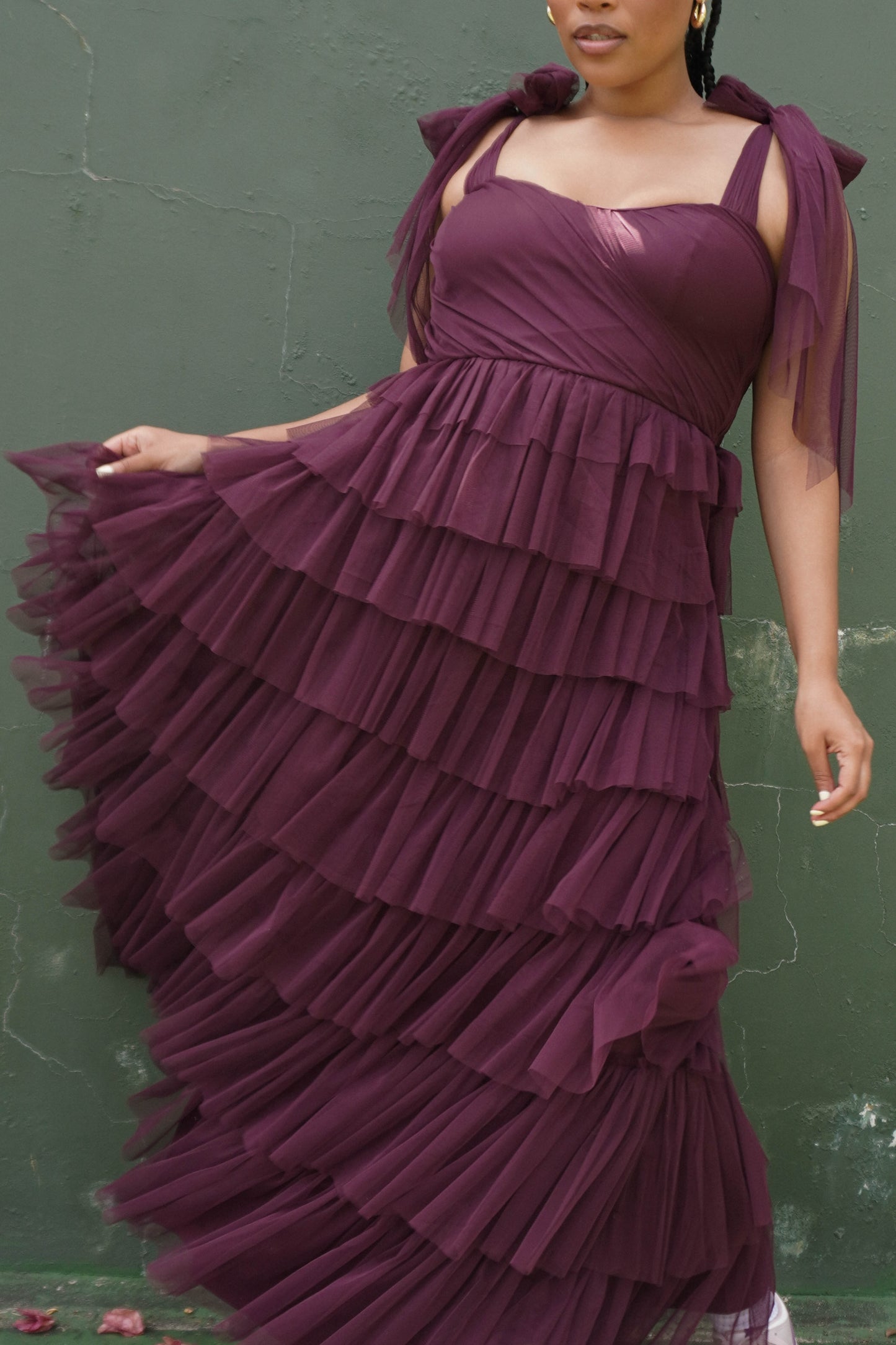 The Ophelia Maxi Dress in Plum