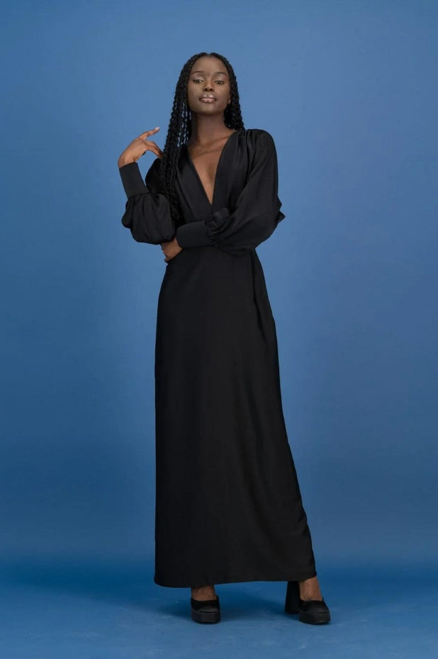 The Rosey Dress in Black