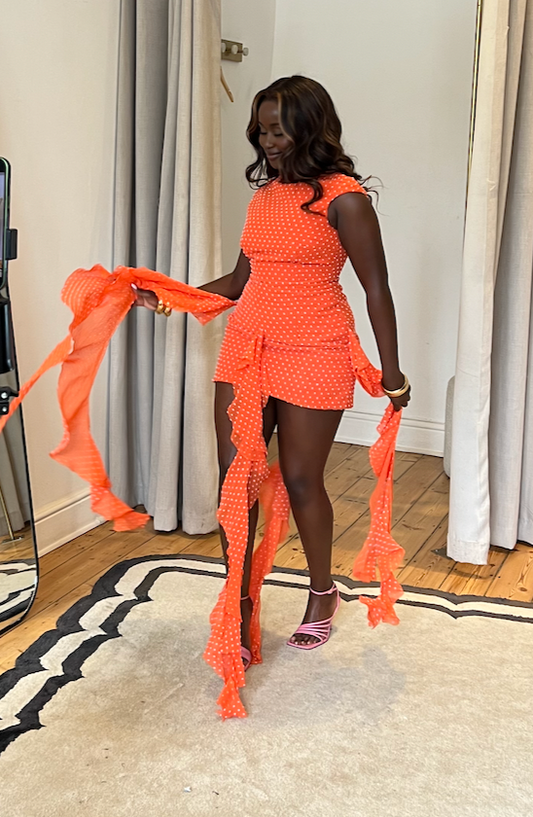 The Jehlani mini Dress - Sunset Orange