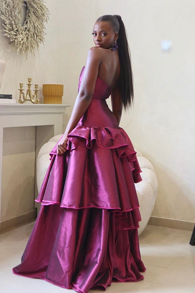 the zinnia maxi in magenta