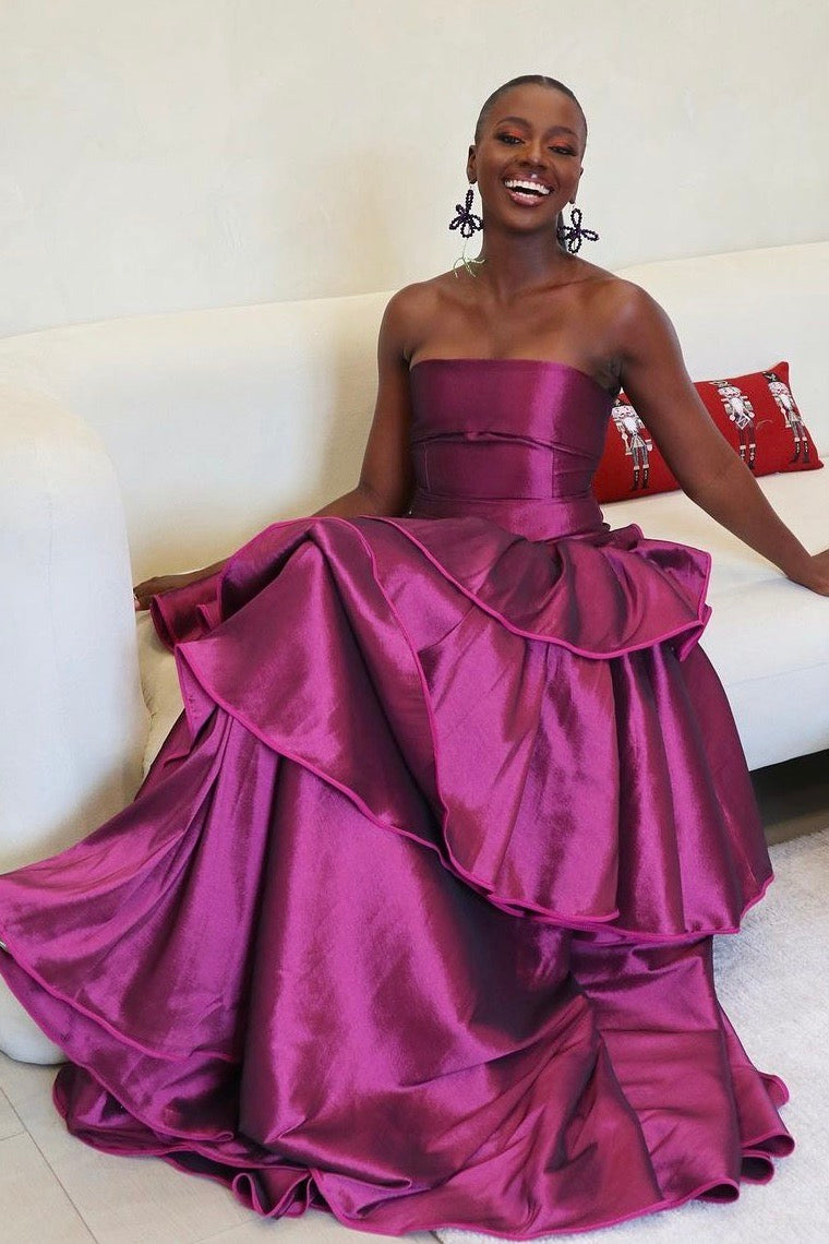 the zinnia maxi in magenta