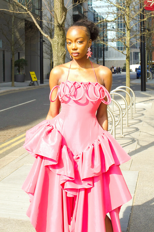 The Kyriake Midi Dress - Pink