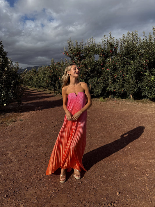 The Black Tie Gown in Sunset Ombre