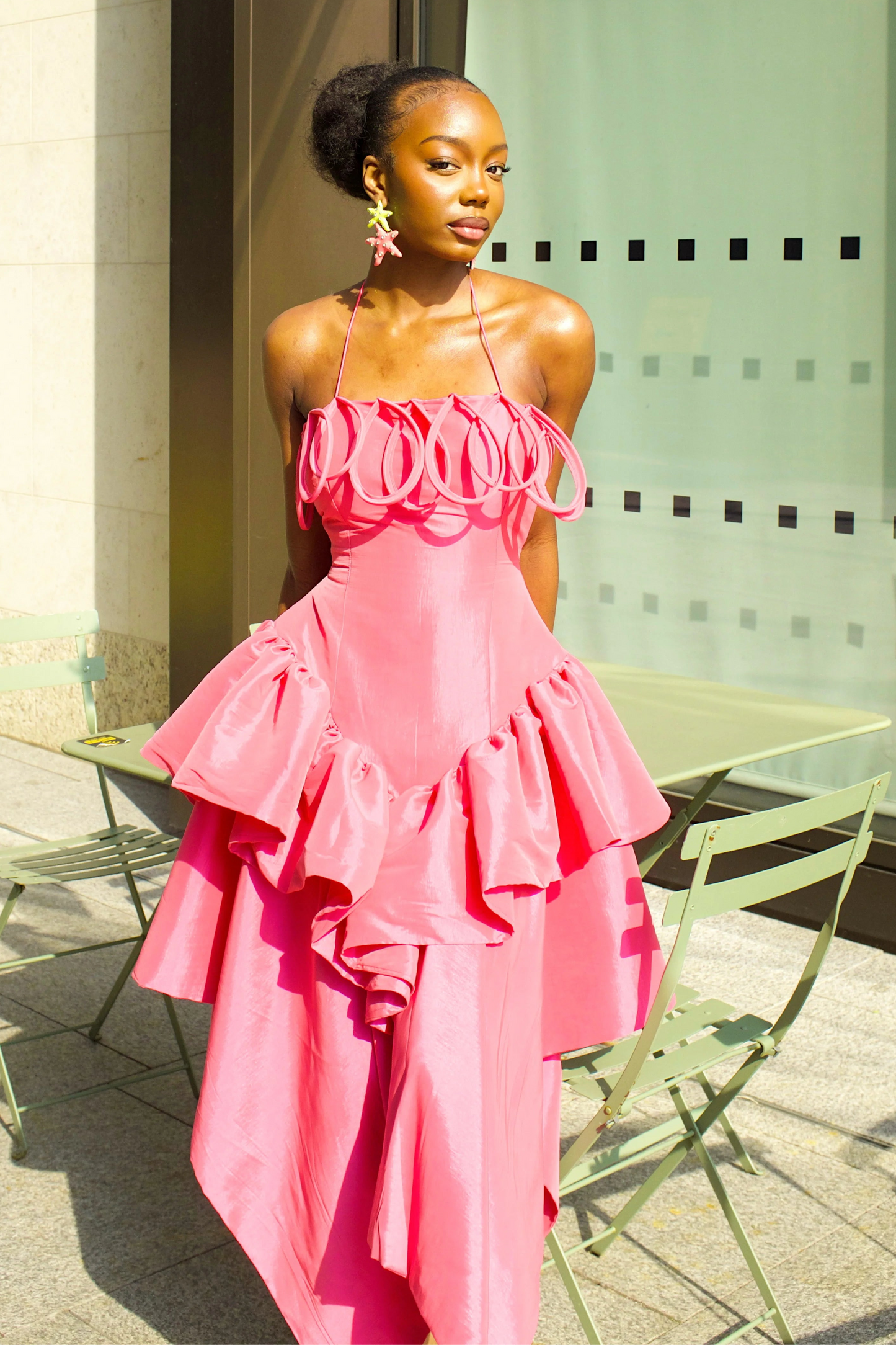 The Kyriake Midi Dress - Pink
