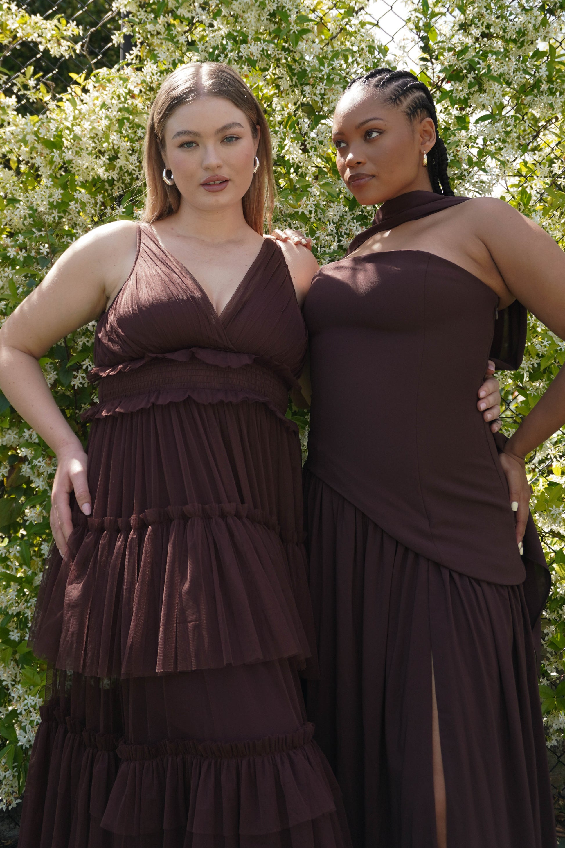 Maxi dresses for women in coordinated formal style