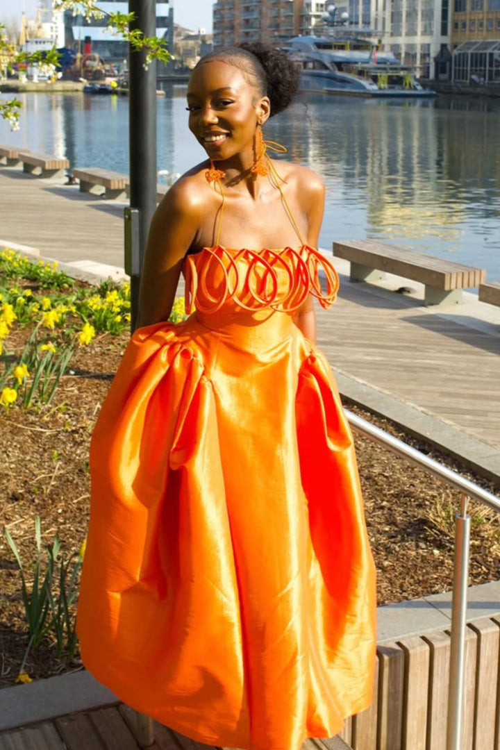 Meraki Midi Dress - Sunset
