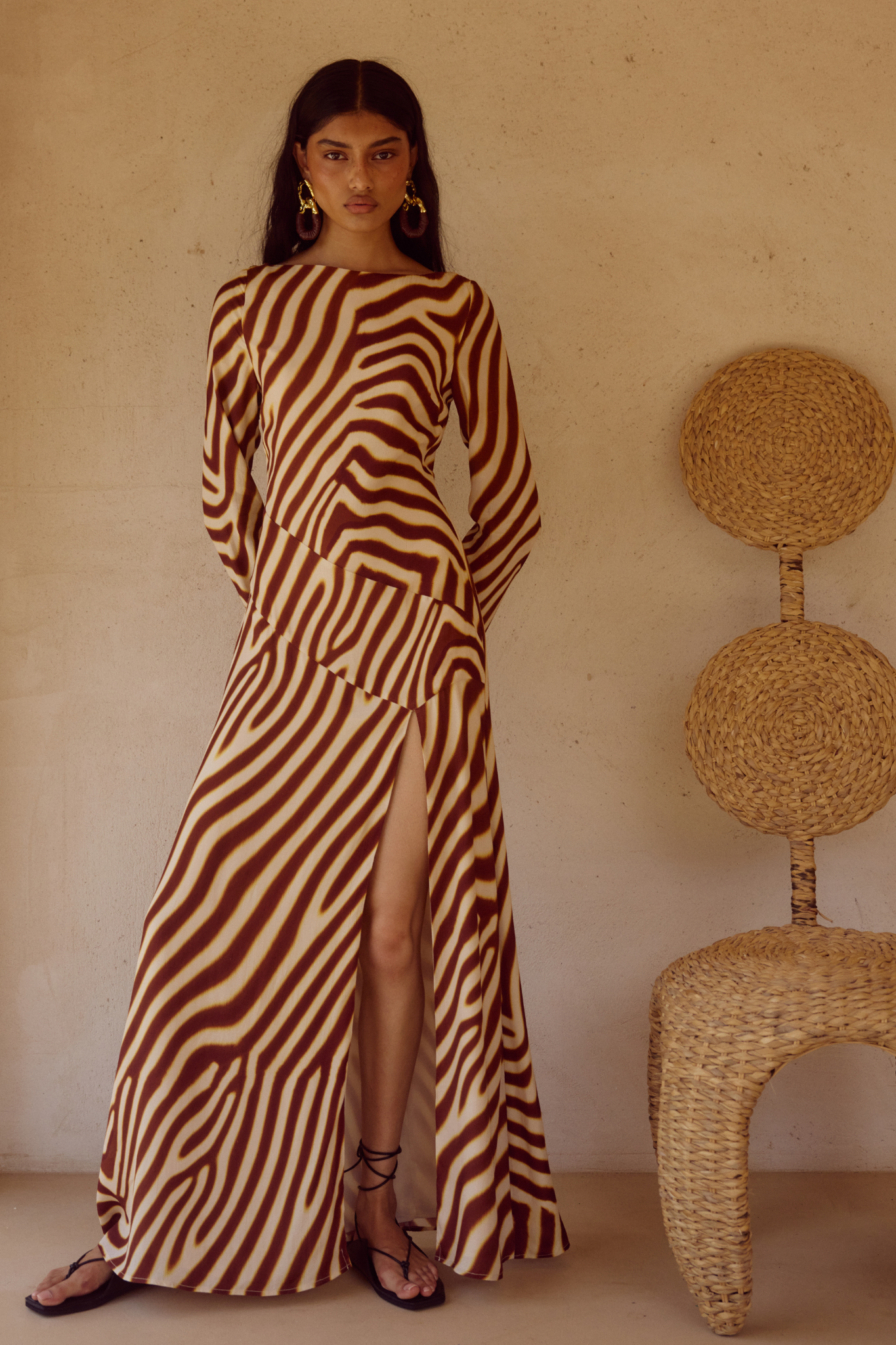 The Montie Sleeved Maxi Dress - Resale