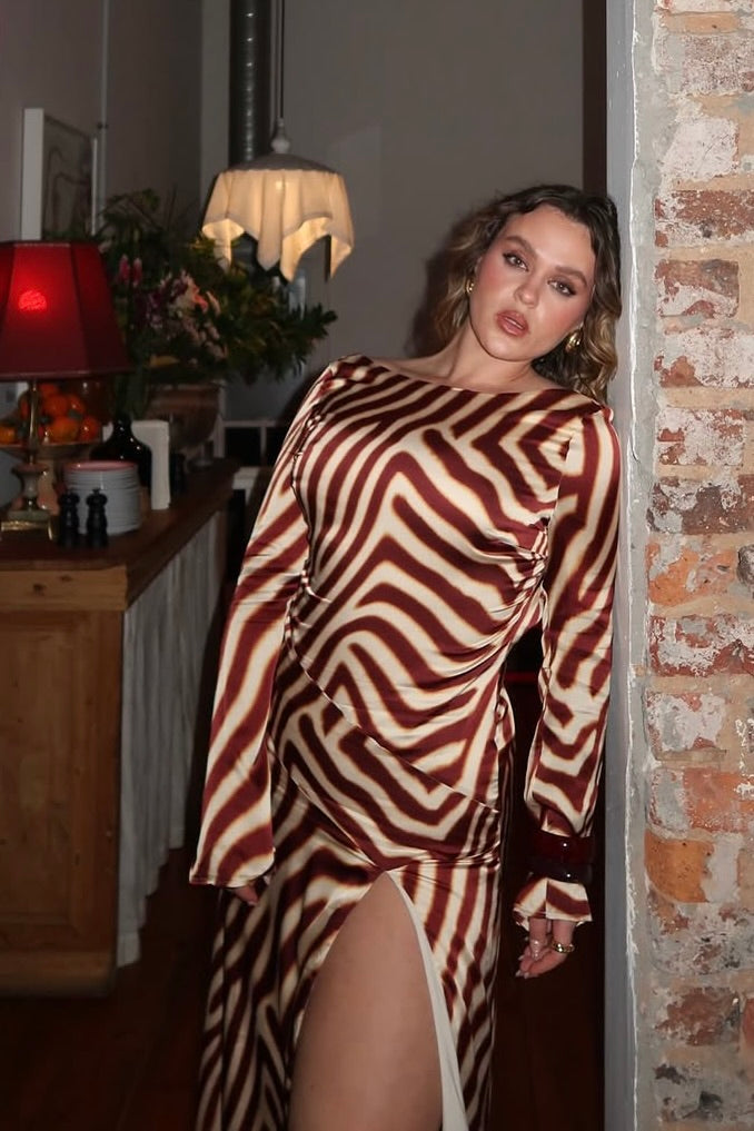 The Montie Sleeved Maxi Dress - Resale