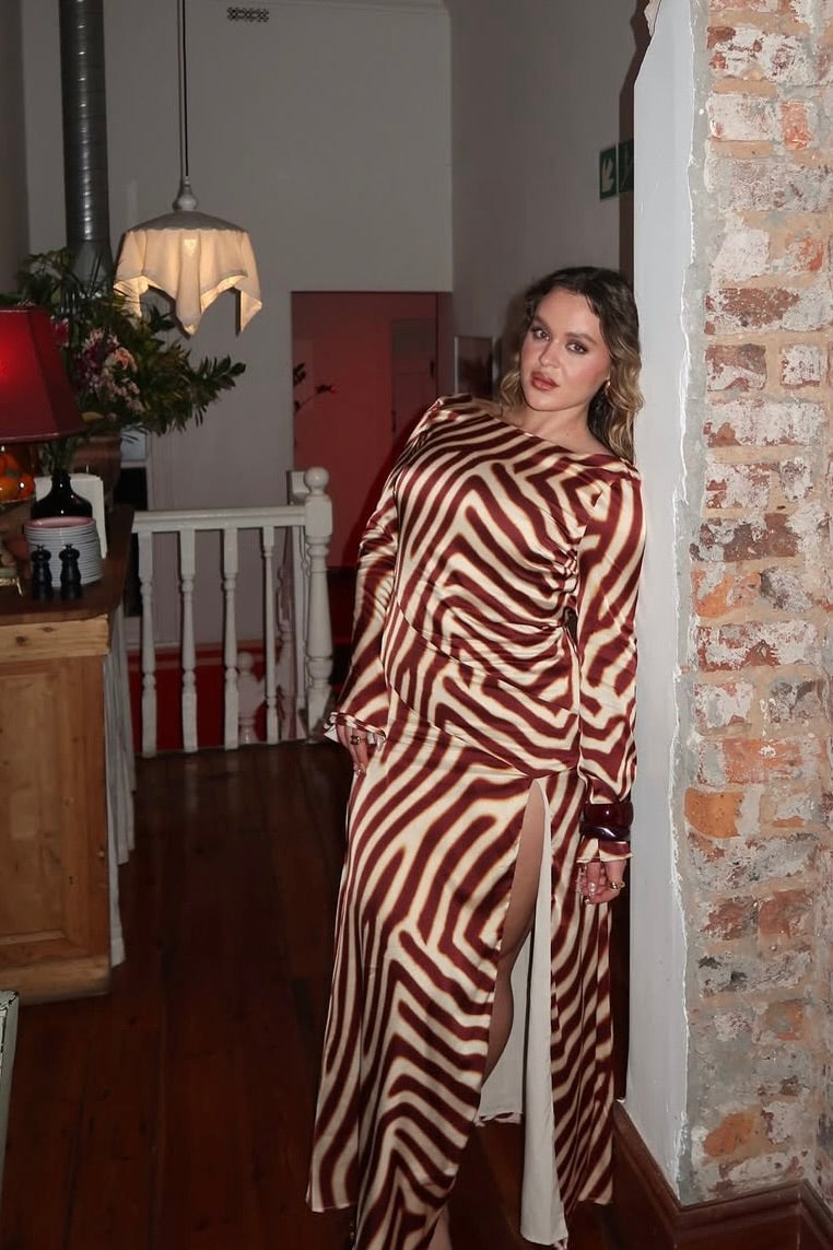 The Montie Sleeved Maxi Dress - Resale