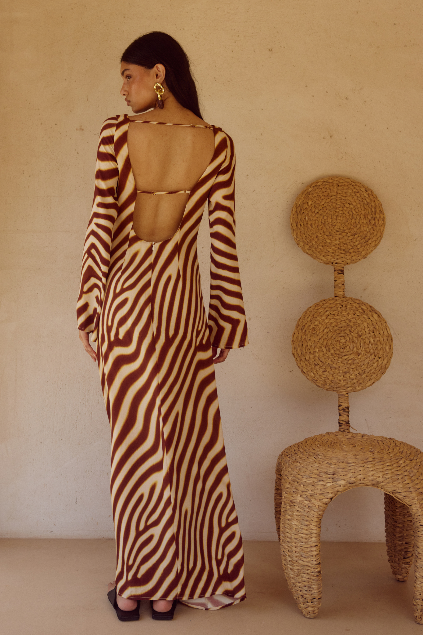 The Montie Sleeved Maxi Dress - Resale