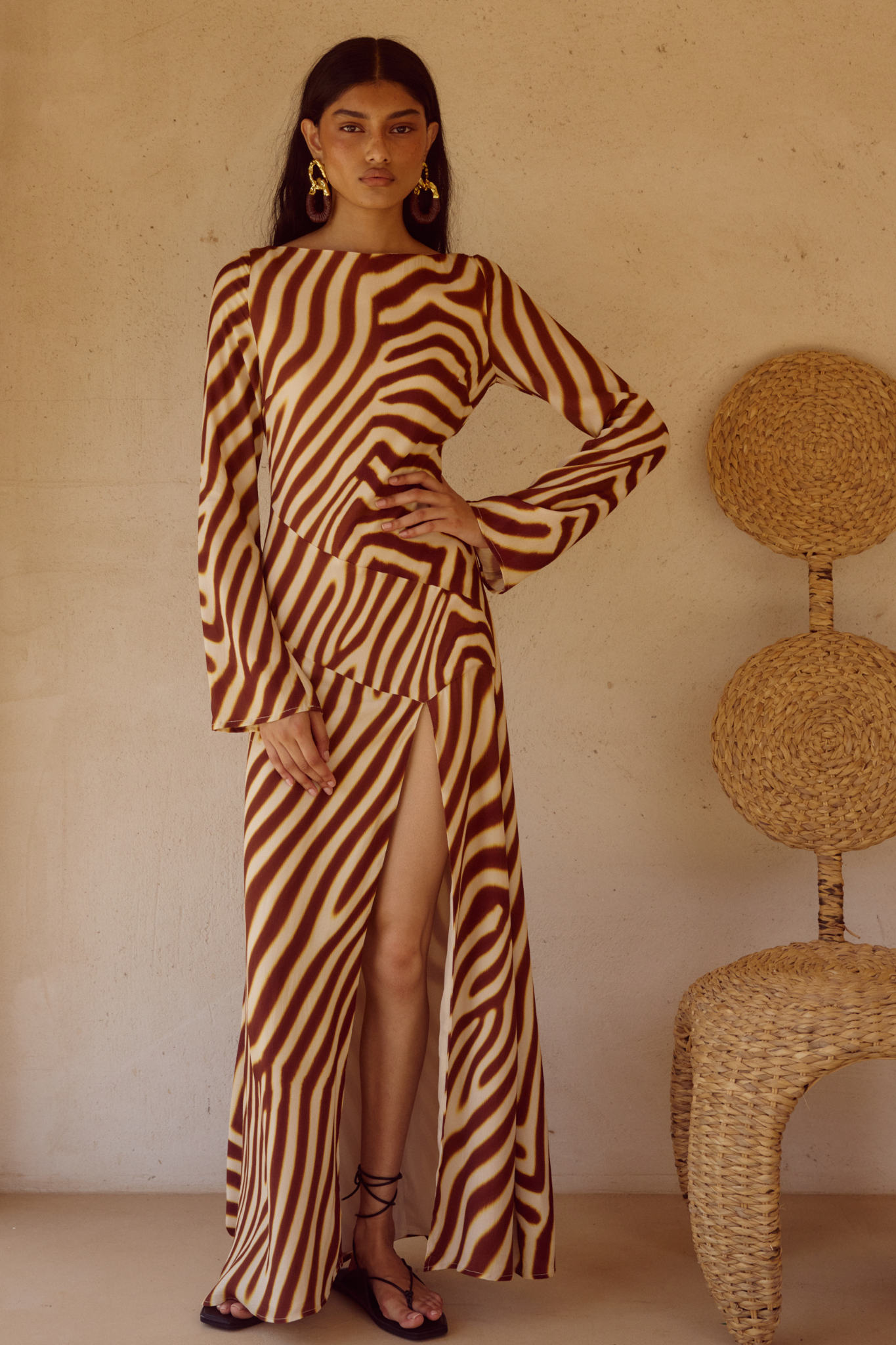 The Montie Sleeved Maxi Dress - Resale