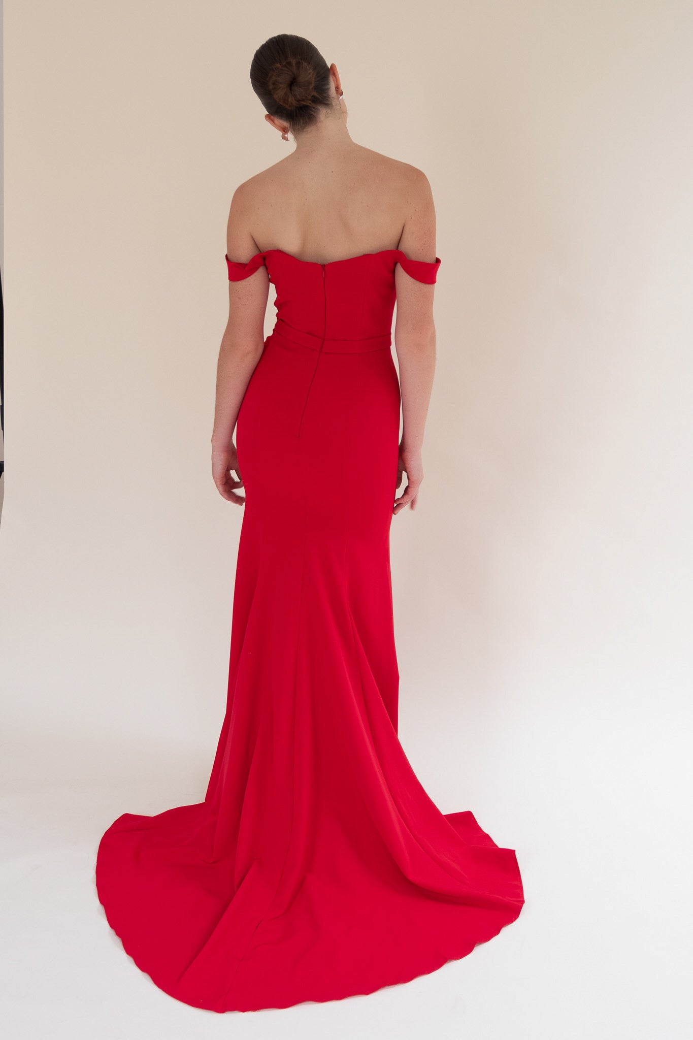 the morigan gown in red