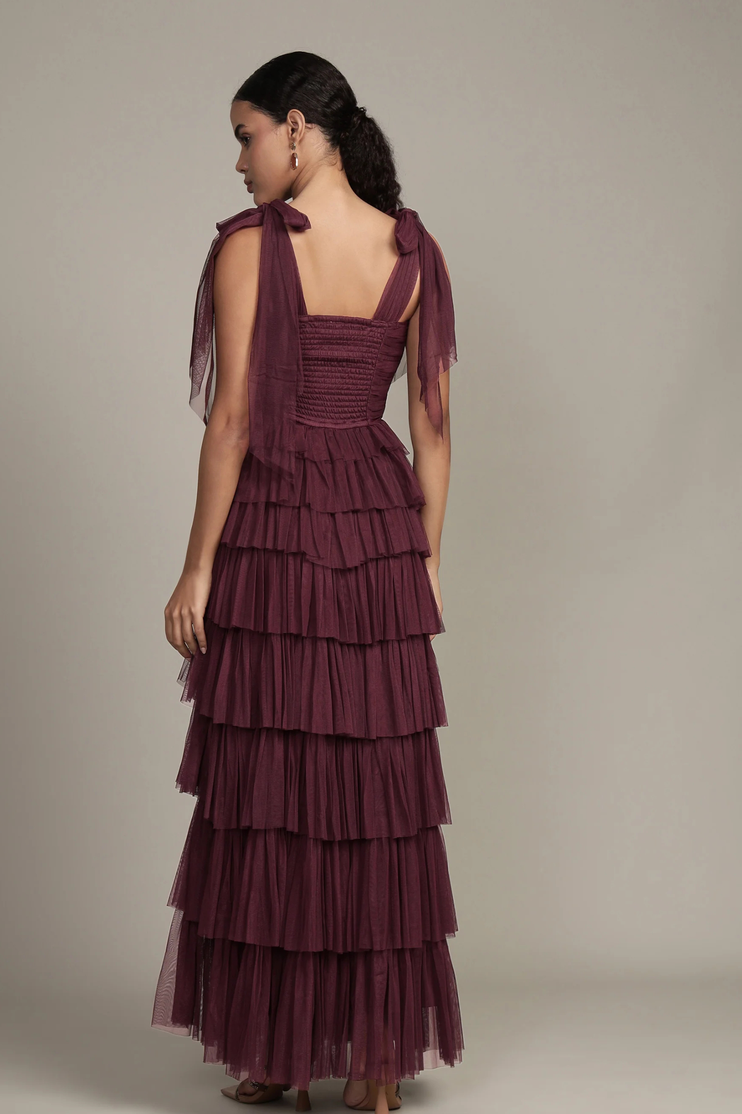 The Ophelia Maxi Dress in Plum