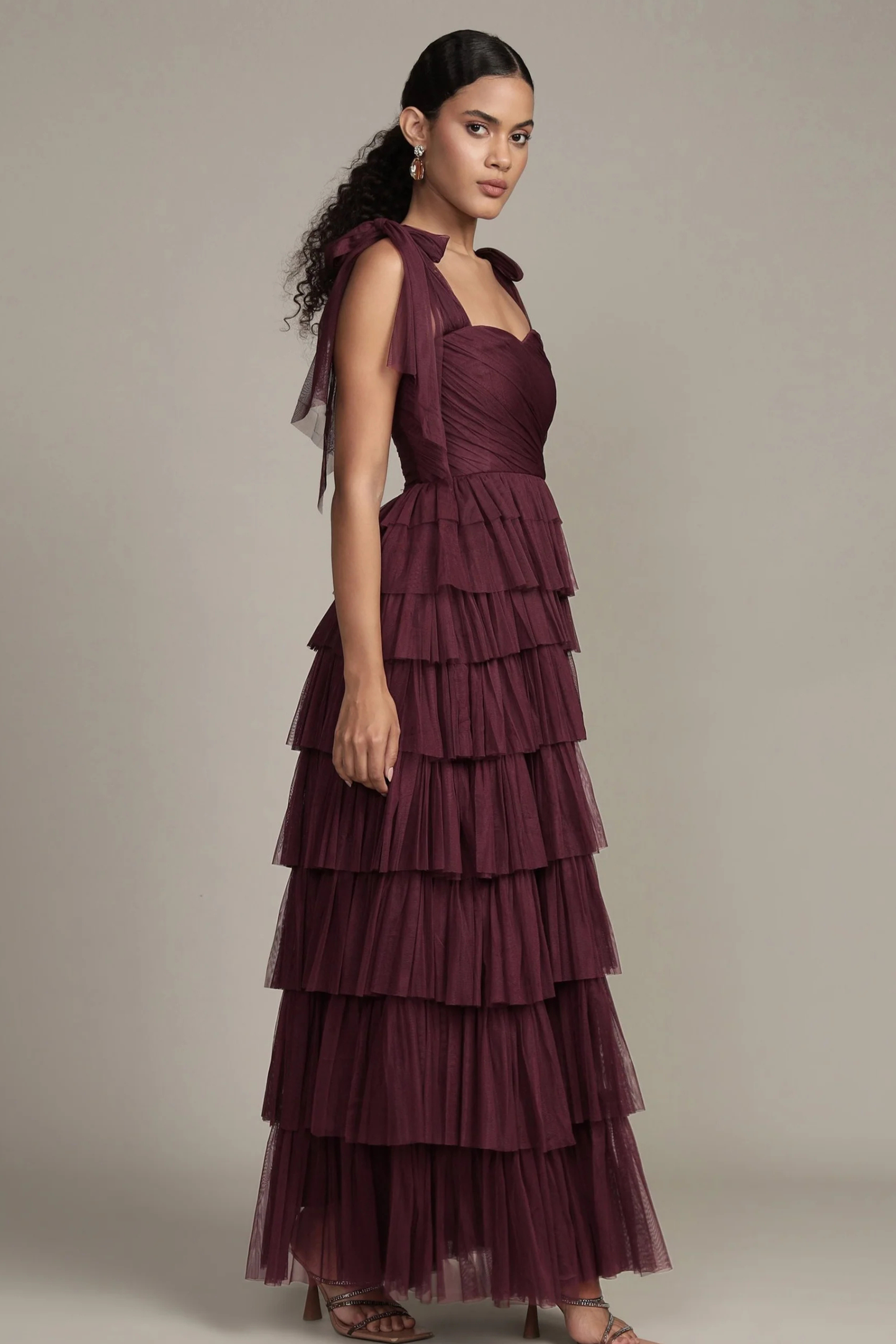 The Ophelia Maxi Dress in Plum