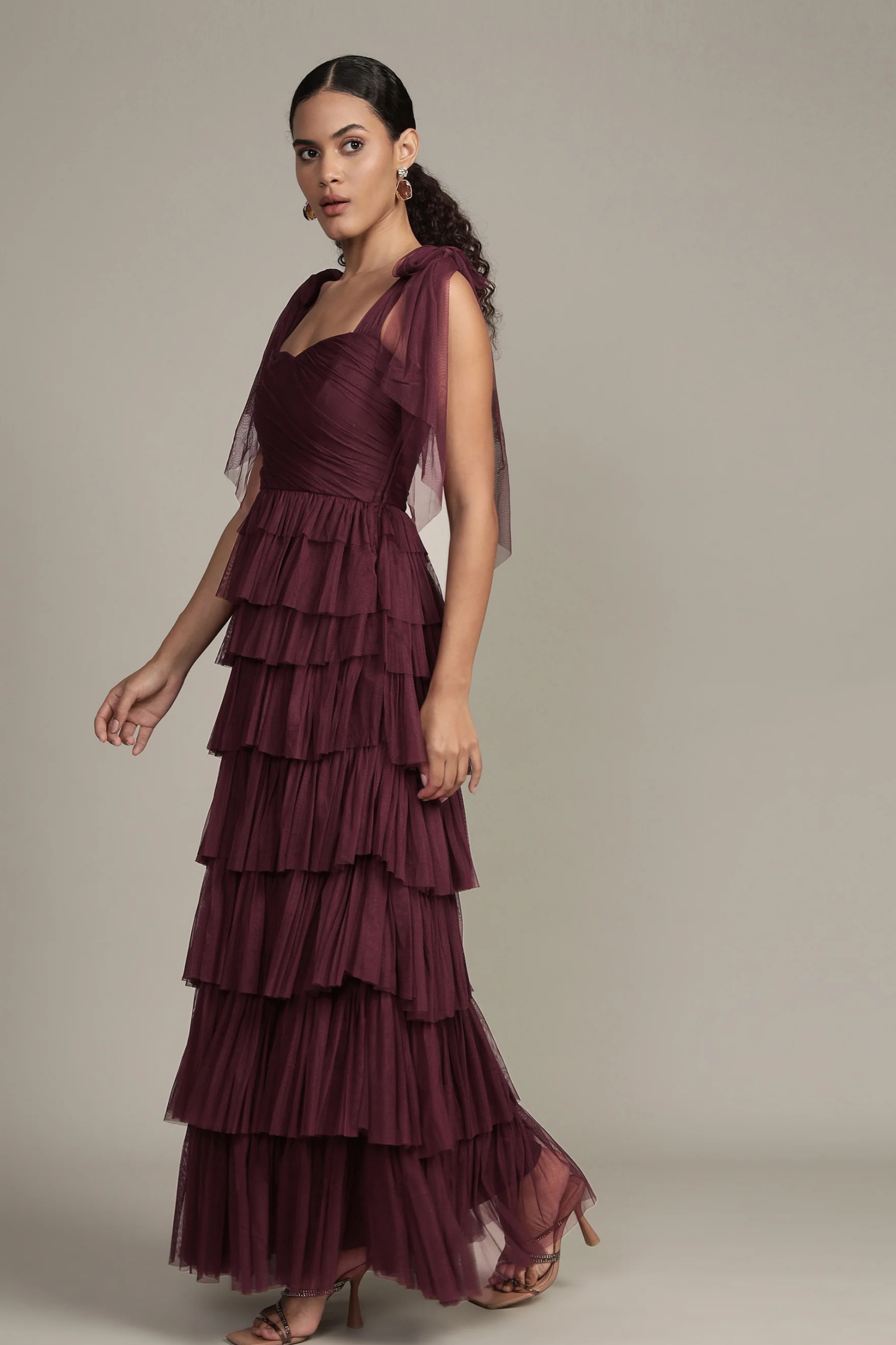 The Ophelia Maxi Dress in Plum