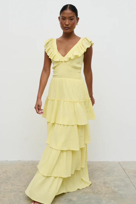 Opal Ruffle Maxi Dress