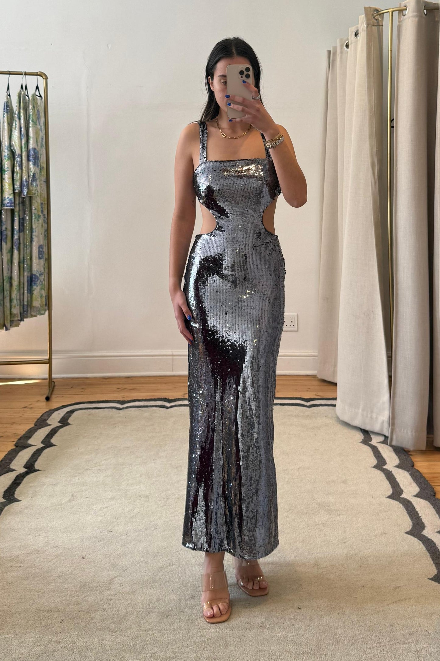 The Nedira Dress in Pewter - Resale