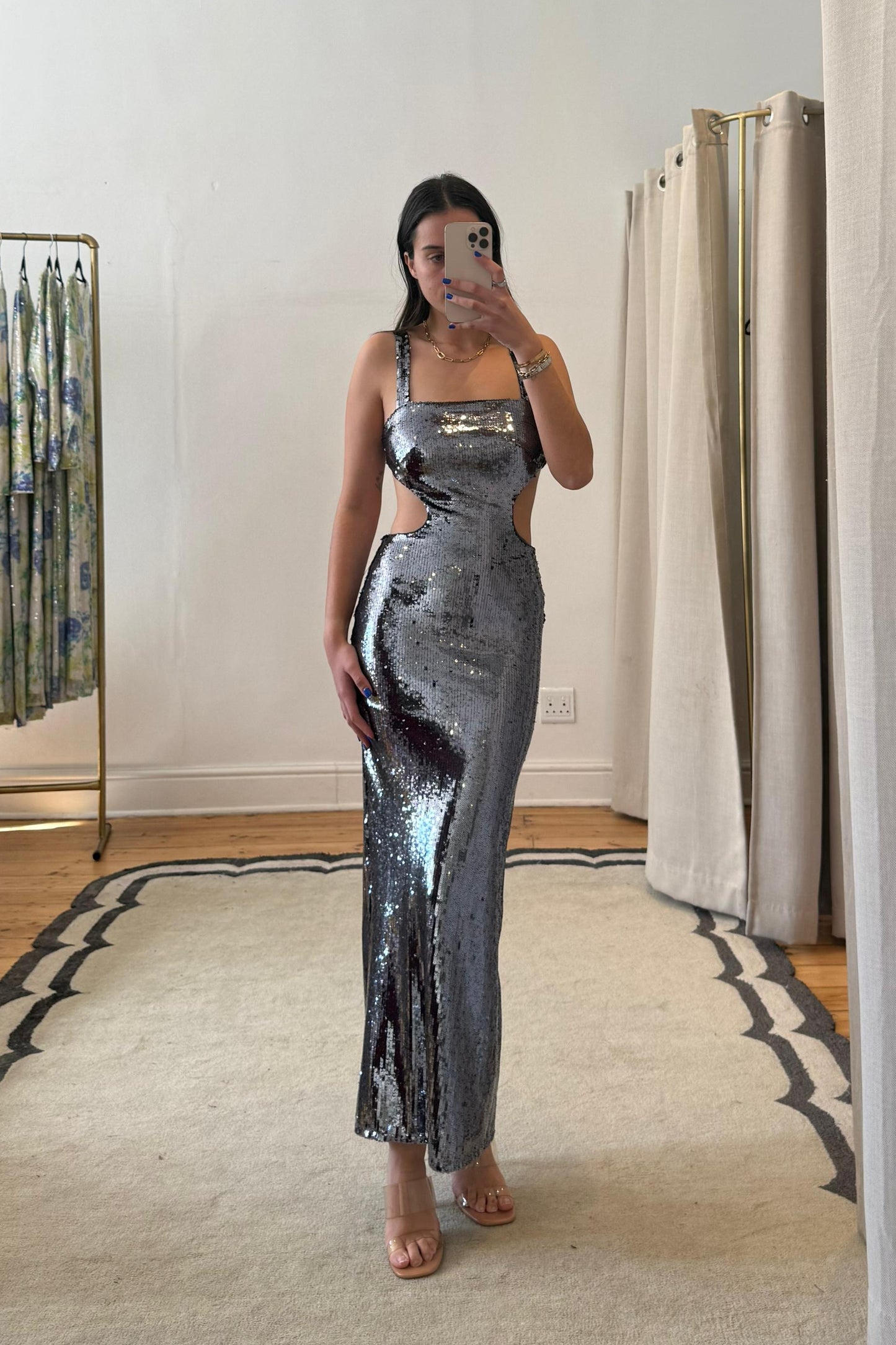 The Nedira Dress in Pewter - Resale