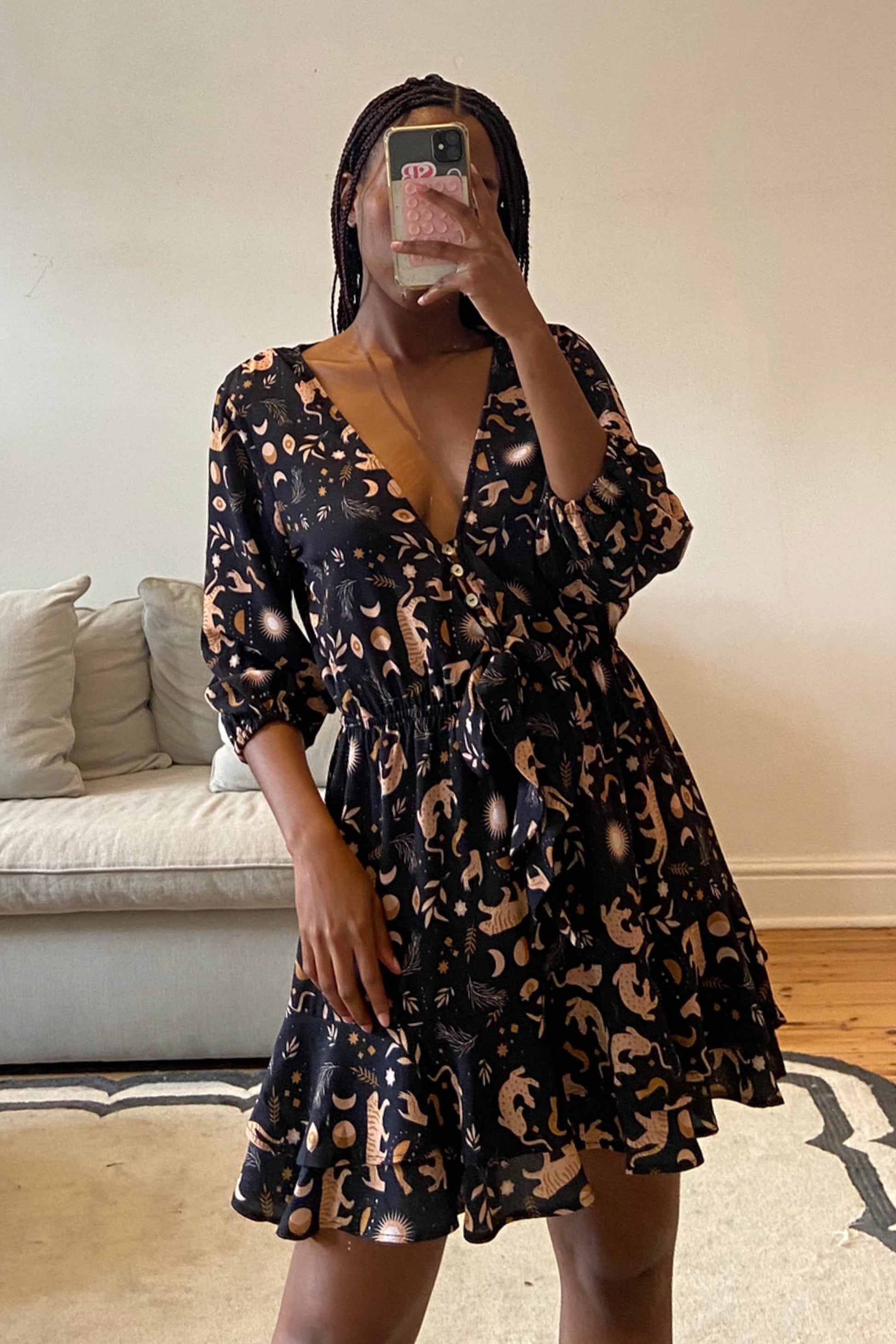 The Resort Dress Beach Cult Celestial Print Mini