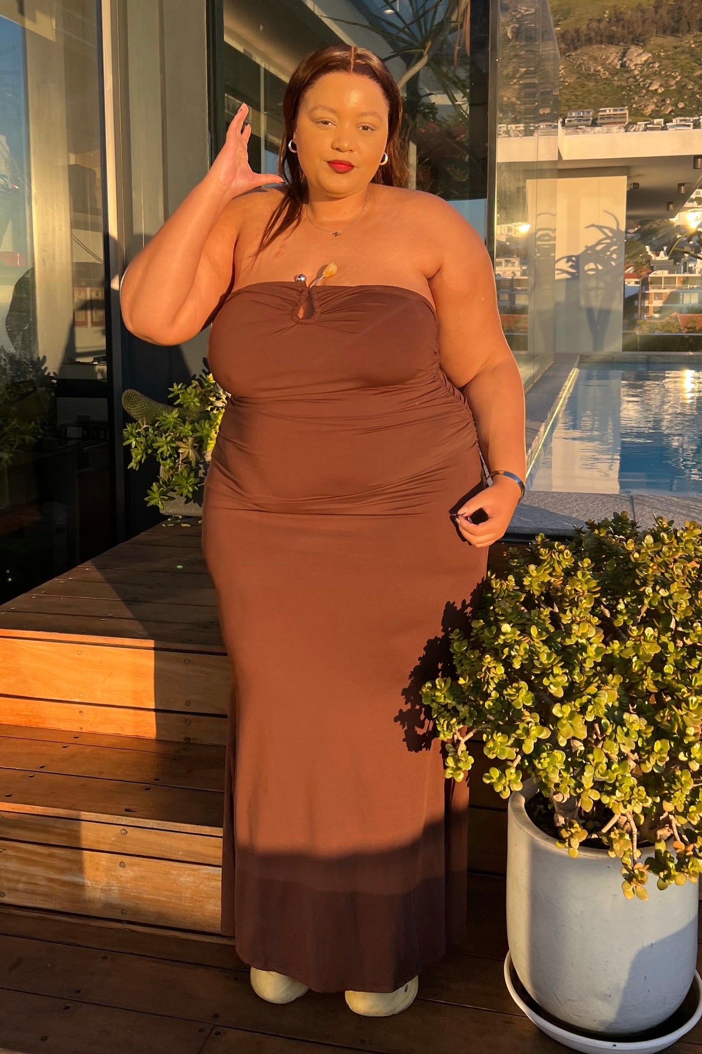 The Nix Dress | Chocolate Brown