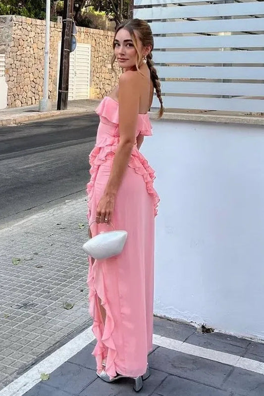 The Sarina Ruffle Maxi Dress